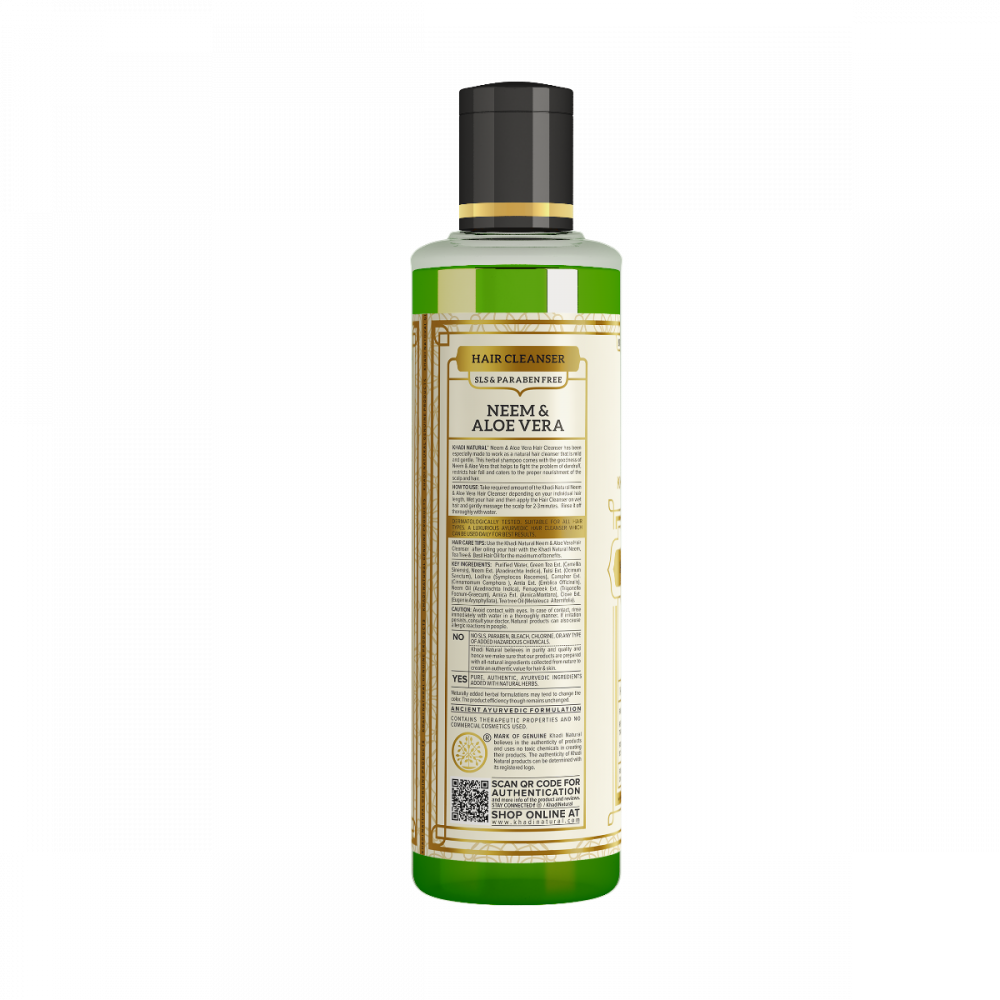 Buy Khadi Natural Neem Aloevera Shampoo Sls Paraben Free In Uk