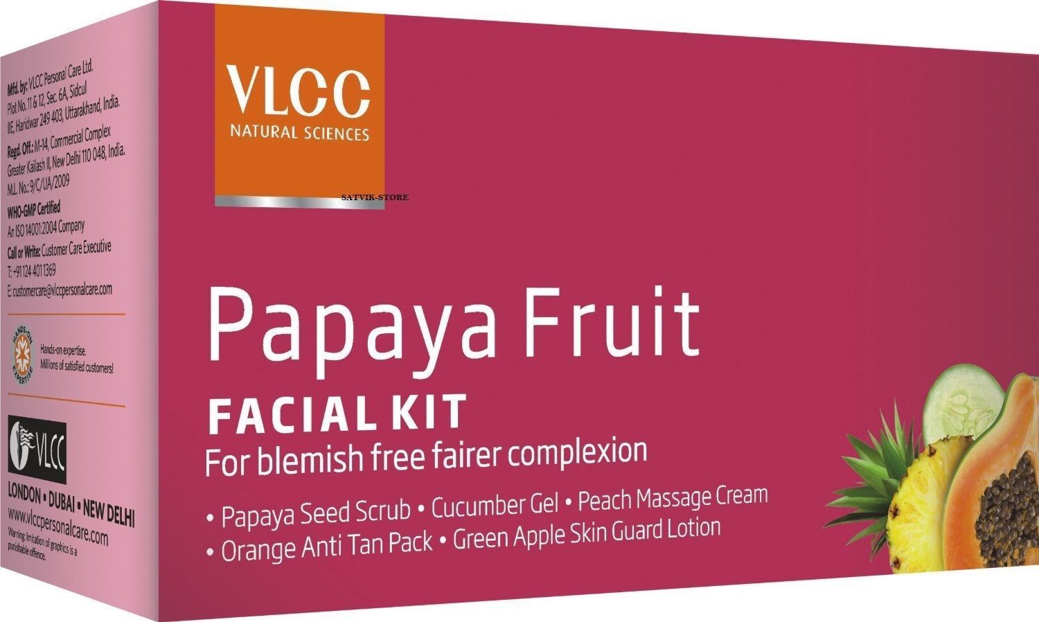 buy VLCC Payaya Fruit Facial Kit in UK & USA