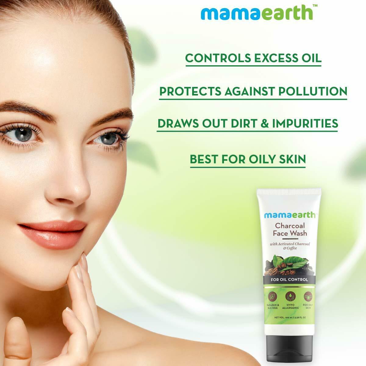 Buy Mamaearth Charcoal Face Wash in UK & USA at healthwithherbal