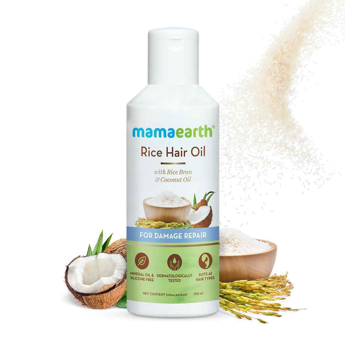 Buy Mamaearth Rice Hair Oil In Uk And Usa At Healthwithherbal 4320